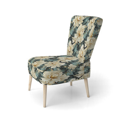 Chaise d'appoint rembourrée Natural Damask Serenity