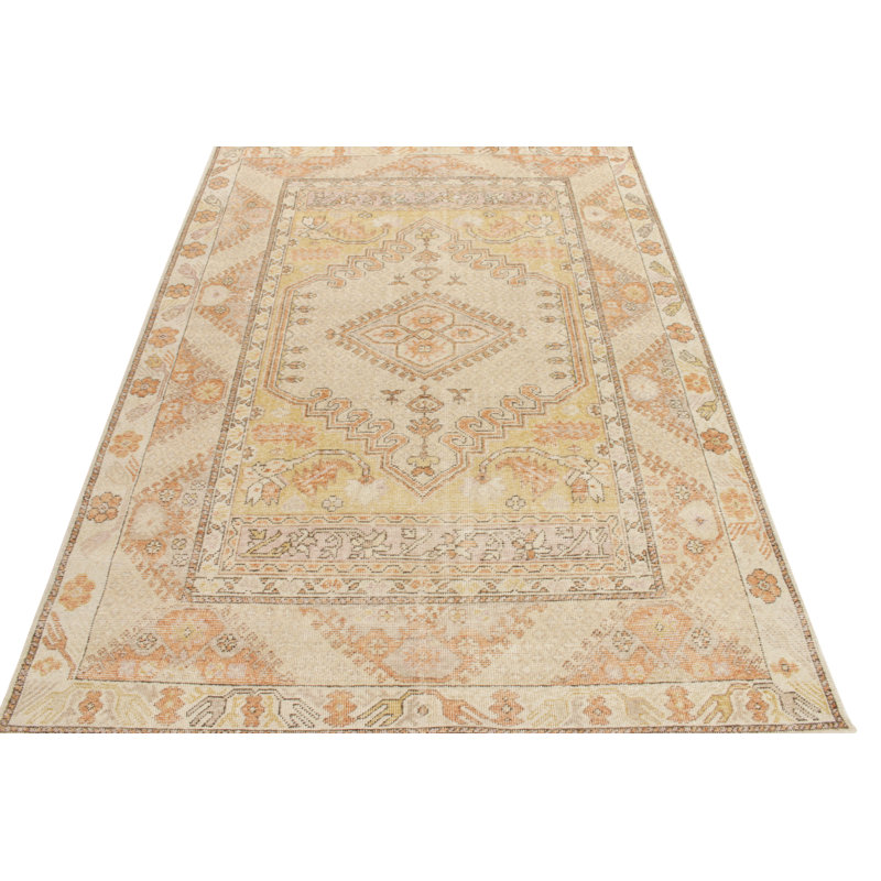 One-of-a-Kind Rectangle 6'2" X 9' Hand Knotted Area Rug