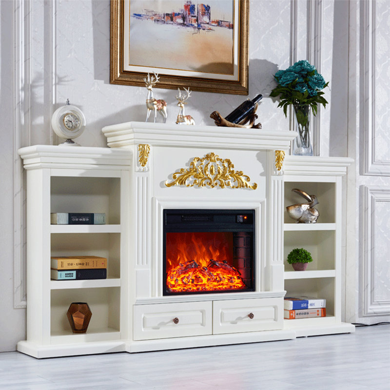 Simple European-style simulated fire electric heating fireplace