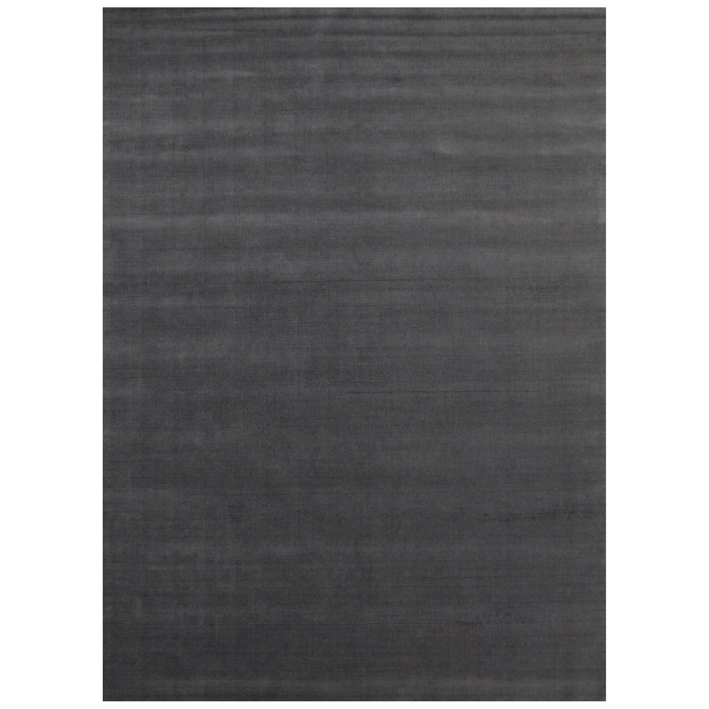 Hand Knotted Wool Area Rug in Charcoal/Gray, Rectangle 9' x 12'