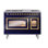 ILVE UN48FNMPEGG Nostalgie II Noblesse 48 inch Dual Fuel Range (8 Sealed Burners + Griddle, Triple Glass Door)