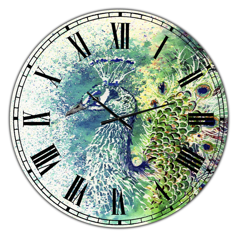 Horloge murale Peacock Bliss, Moyen