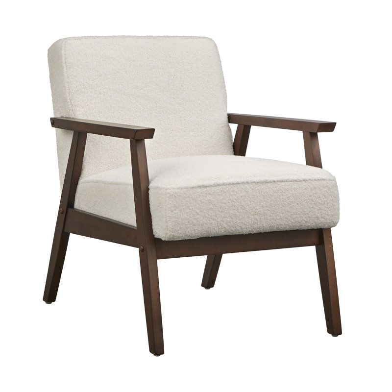 Fauteuil en polyester Berthiaume, Polyester blanc