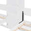 Double lit escamotable mural simple avec armoires et tablettes, blanc (VIEUX SKU: N820S00058K)-749812650