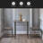 3-Piece Kitchen Dining Room Table Set Grey Chair