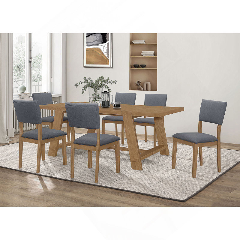 Ensemble de table de salle à manger 7 pièces Gavilon, 7 pièces : table, 6 chaises