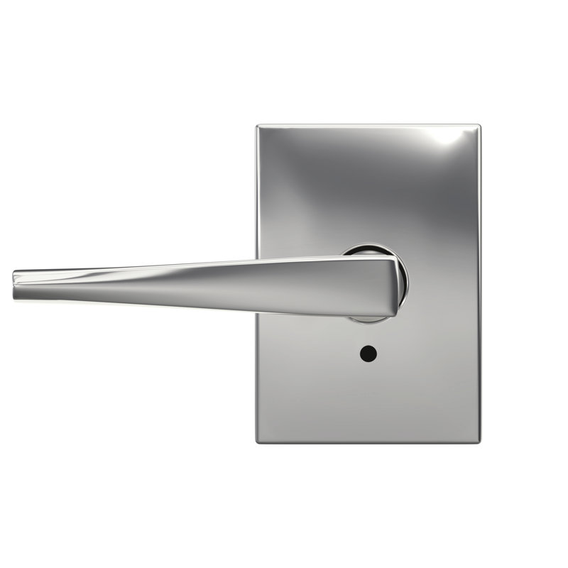 Custom Eller Hall-Closet and Bed-Bath Lever with Century Trim, Bright Chrome