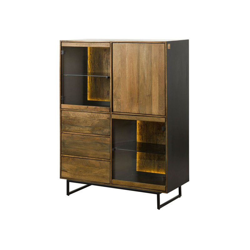 DAVIS 111cm Solid Wood Sideboard