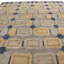 Rug & Kilim’S Scandinavian-Inspired Geometric Gold Beige And Blue Wool Pile Rug-805849398