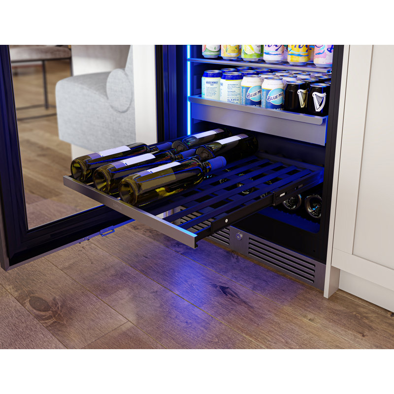 Zephyr Presrv 24 in. 14-Bottle and 266-Can Single Zone Full Size Beverage Cooler