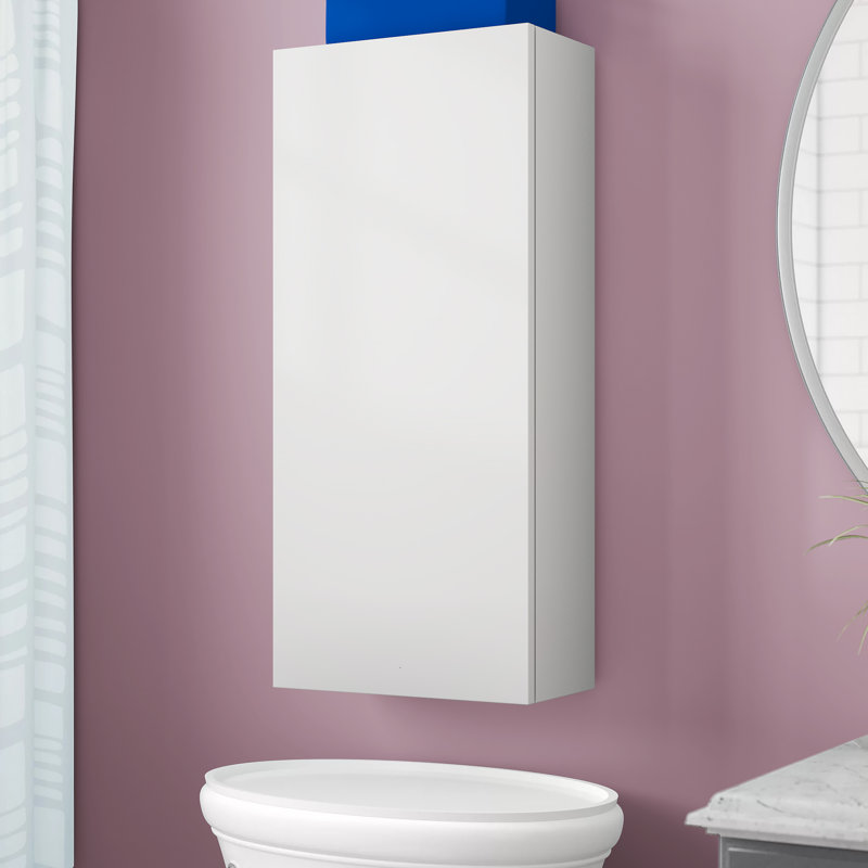 Tuvalu Solid Wood Bathroom Cabinet, White Matt Lacquered