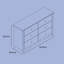 Commode double 6 tiroirs Crescent-110438764