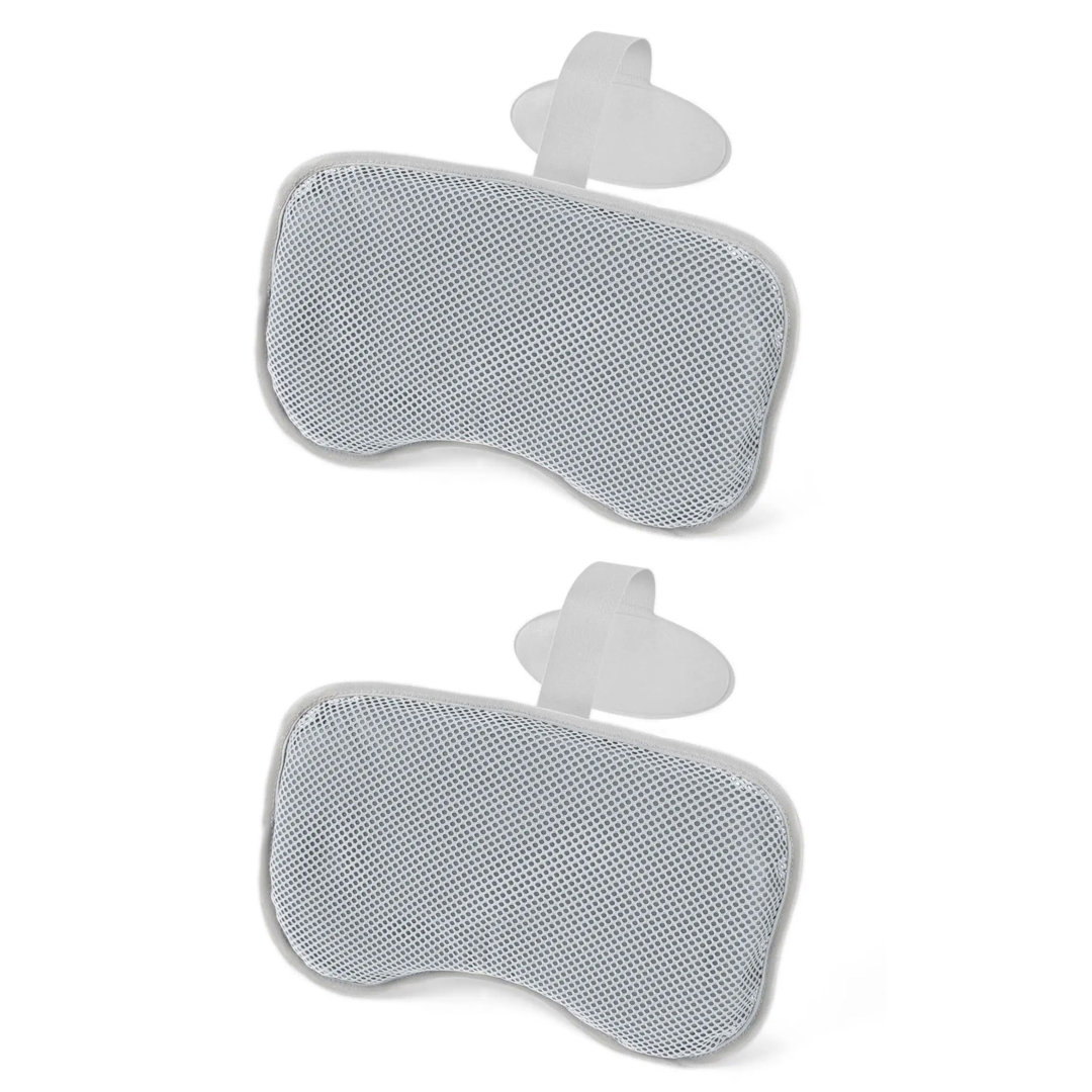 Bestway SaluSpa Padded Headrest Pillows with Adjustable Strap, Gray, (2 Pack) SaluSpa