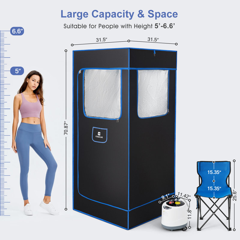 Sauna à vapeur traditionnel portatif avec télécommande Cosvalve