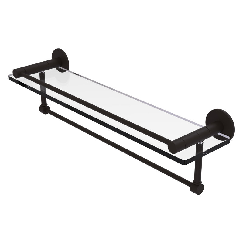 Ballenas Bracket Shelf with Towel Bar, Oil Rubbed Bronze, 5'' H X 22'' W X 5.5'' D