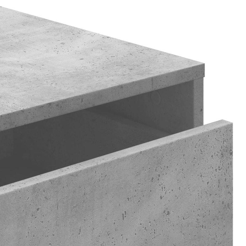 Asmarina Rectangle Accent Chest, 58cm H x 60cm W x 41cm D, Concrete Grey