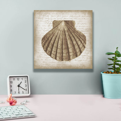 'Shell I' by Erin Clark Canvas Wall Art
