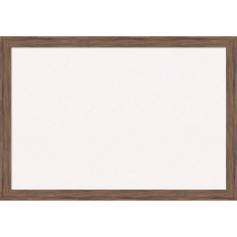 Tableau de bord étroit encadré brun moyen, tableau d'affichage en liège blanc, tableau d'organisation, tableau d'affichage Pin