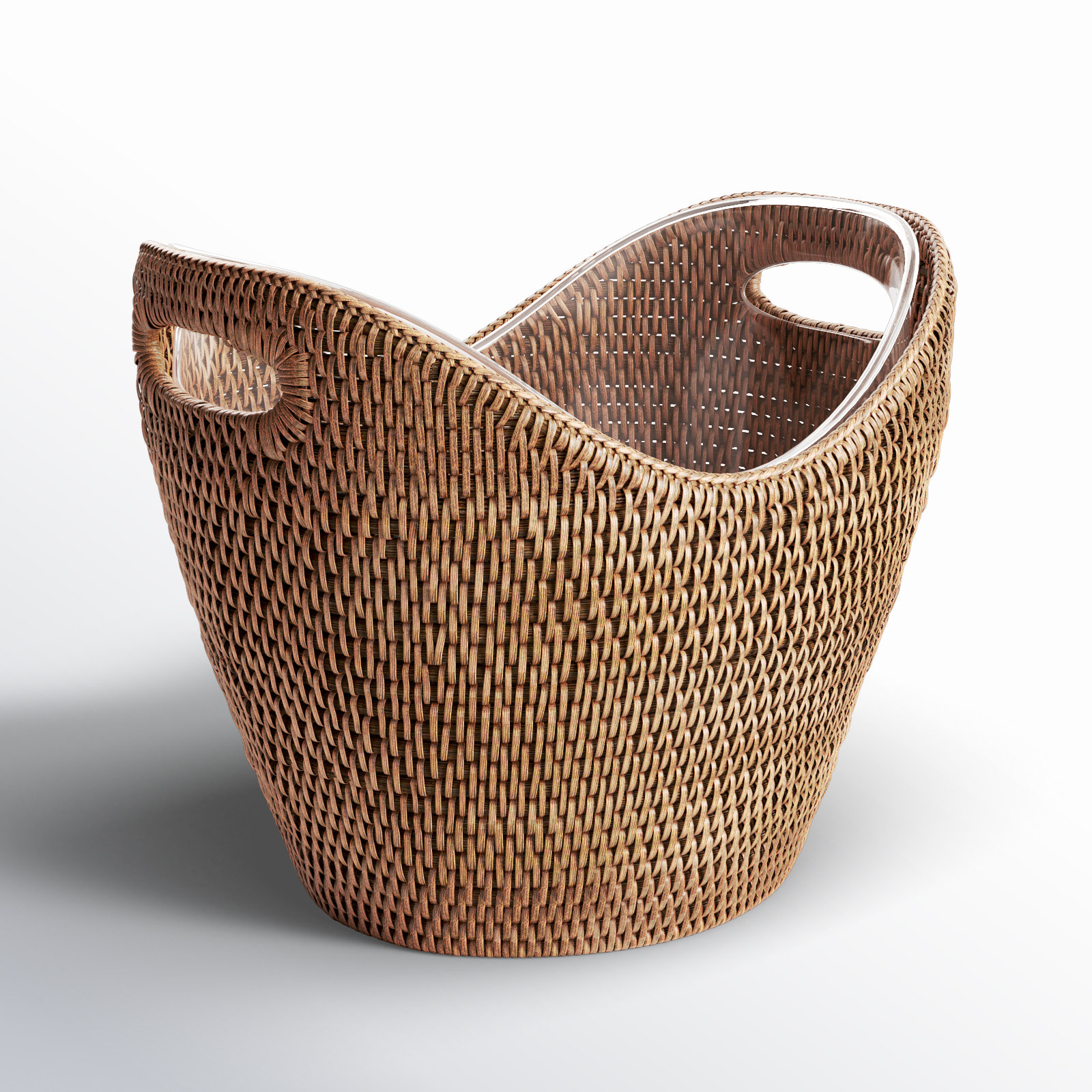 Jayleen Beverage Tub, Warm Brown