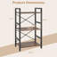 71cm H x 42cm W Metal Etagere Bookcase-482920543