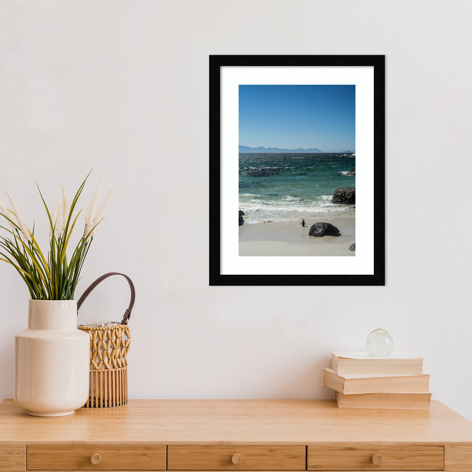 Nisbet "Heading Out to Sea" Print, Black, 17" H x 13" W