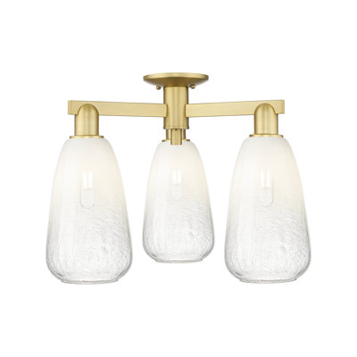 Plafonnier semi-encastré 3 lumières Jacquette