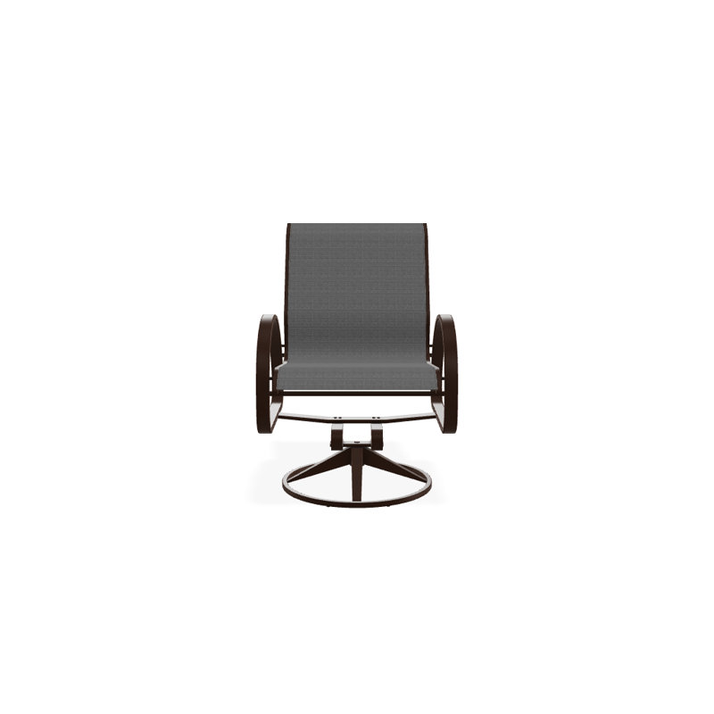 Aruba 1 Outdoor Dining Armchair, Textured Kona, Yellow 43D