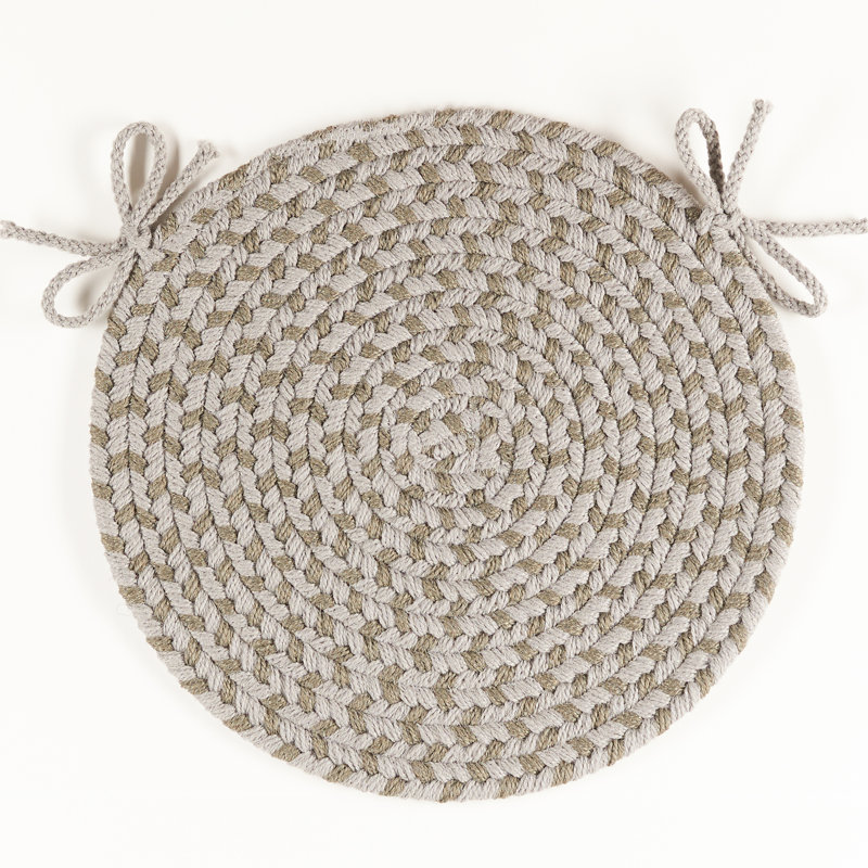 Outdoor 0.5'' Dining Chair Chair Pad, Light Gray