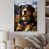 White Floater Framed