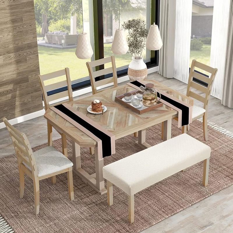 Housse de banc de salle à manger - neutre - anti-poussière, amovible, lavable, housse de coussin de siège, chambre / cuisine / hôtel / banquet
