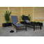 Outdoor Metal Chaise Lounge , Cushion Included