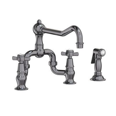 Fairfield Kitchen Bridge Faucet with Side Spray