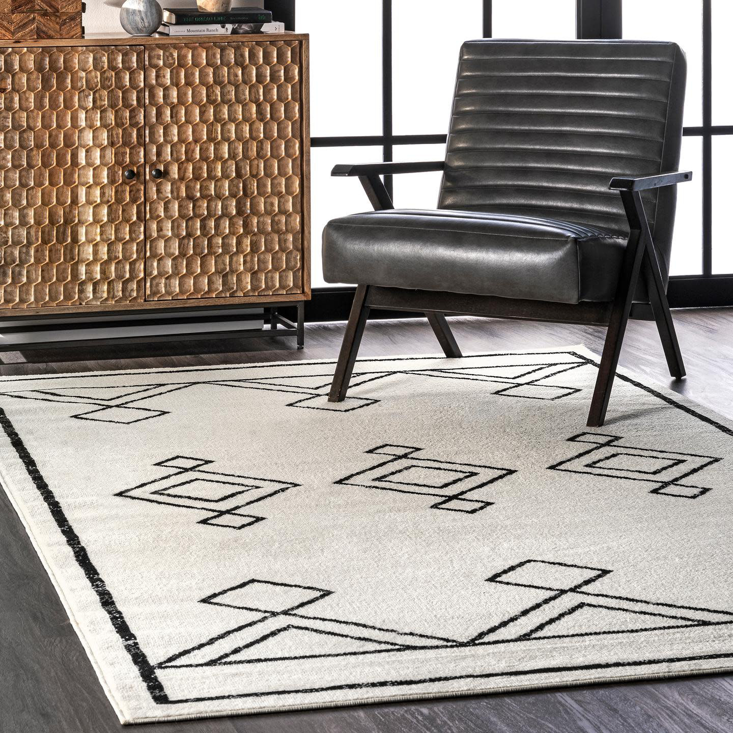 Union Rustic Laurie Performance Gray Rug & Reviews | Wayfair