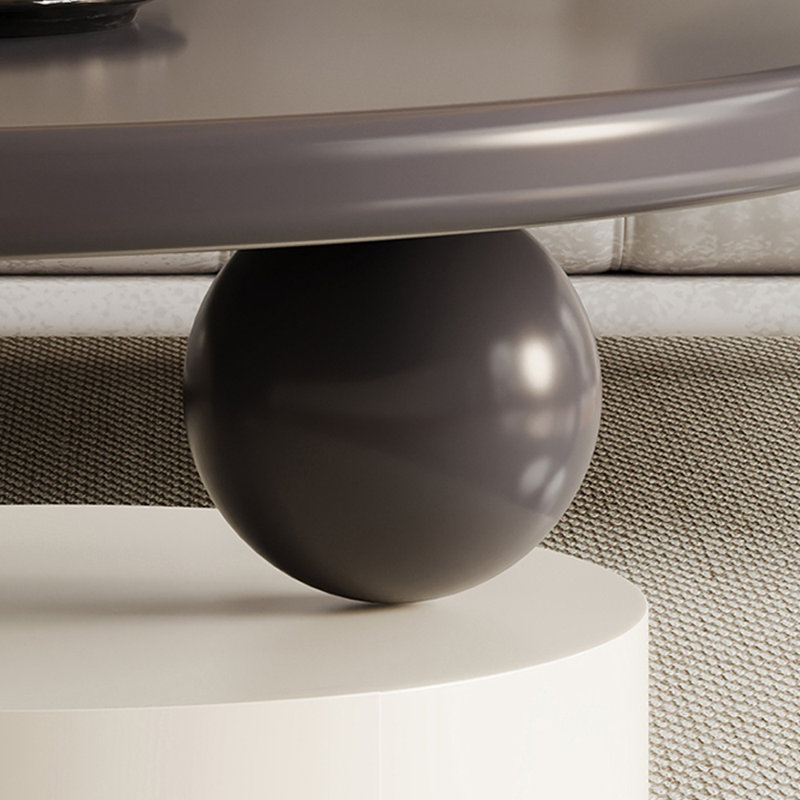 Modern Minimalist Coffee Table, 14.17" H x 35.43" L x 35.43" W