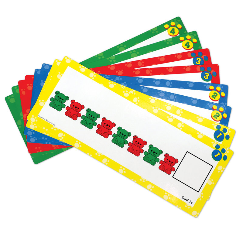 Trois cartes à motif de famille d'ours