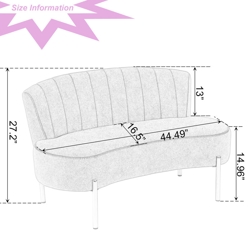 Hitney Polyester Blend Upholstered Bench, Beige