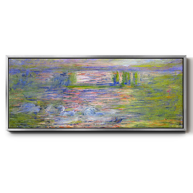 " Charing Cross Bridge ", 12" H x 30" W x 1.5" D, Silver