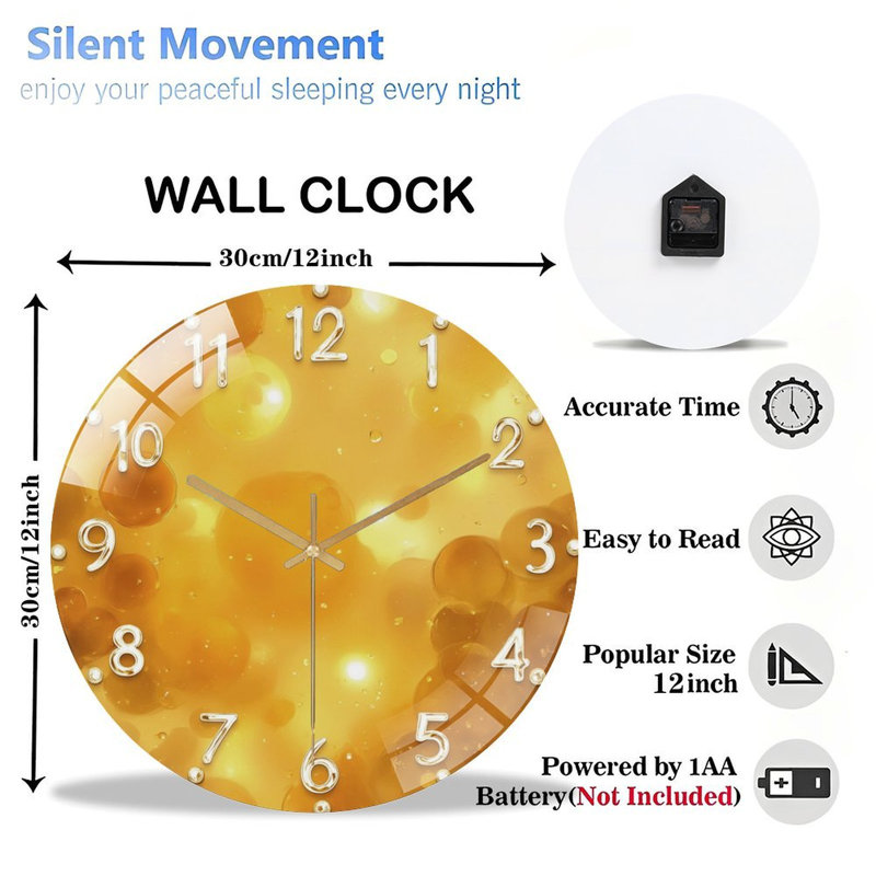 Horloge murale 12 po