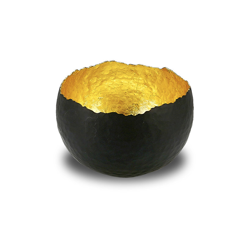 Bol décoratifs Amalfi, 3,5" H x 5,3" L x 5,3" D, argent