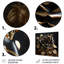 Décoration murale noire rose doré doré et feuilles dorées - rose-104687431-104687437