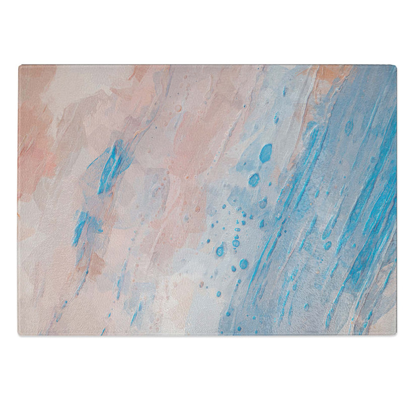 Glass Kind Love in Abstract Chopping Board, 28.5 cm W x 20 cm L