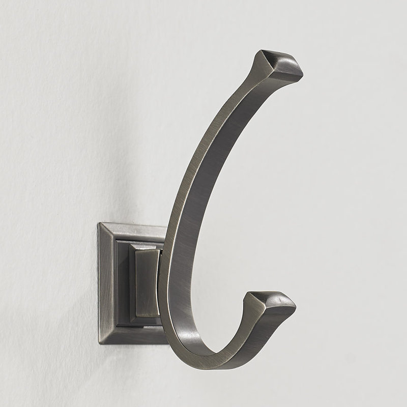 Transitional Wall Hook, Antique Nickel