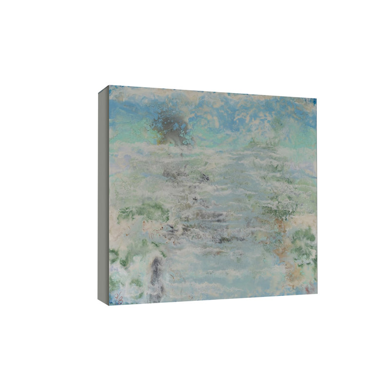 Abstract "Tides of Color" Canvas Wall Art By , 12" H x 12" W, Wrapped Canvas