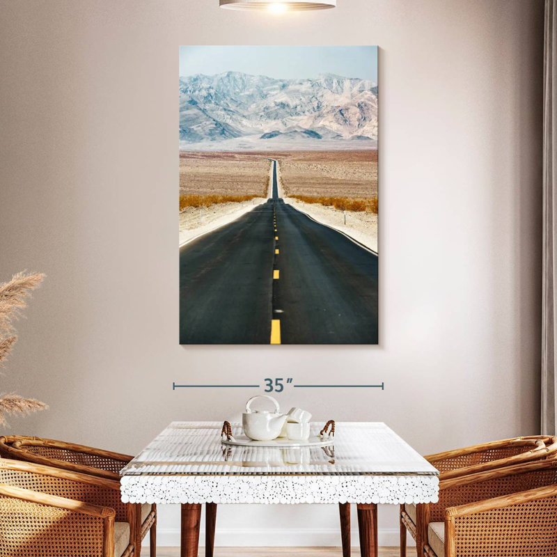 Alvord Empty Death Valley Road, 51" H x 34" W