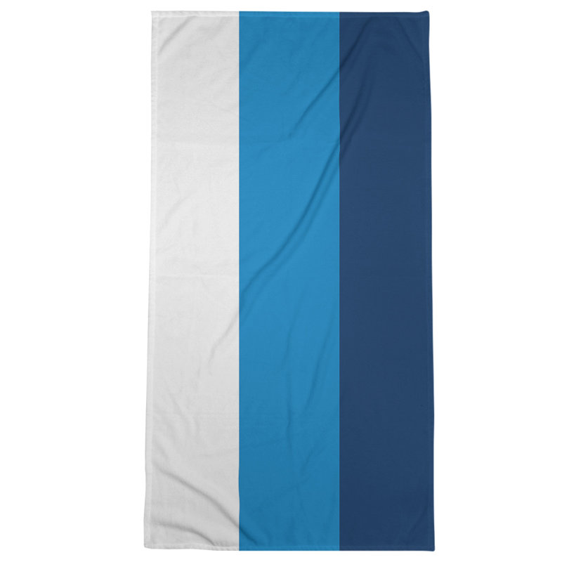 Cotton Blend Beach Towel, Blue