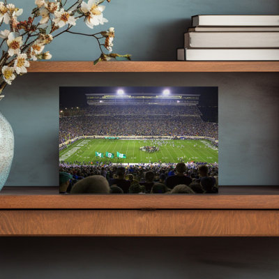Elevated View Of Football Stadium, Spartan Stadium, Michigan State University, East Lansing, Michigan, Usa Contemporary Architecture Wall Art