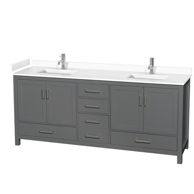 Sheffield 80" Double Bathroom Vanity Set