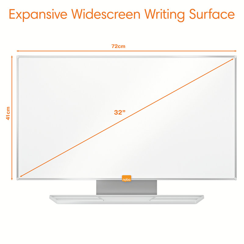 Wall Mounted Whiteboard, 41.10cm H x 72.10cm L
