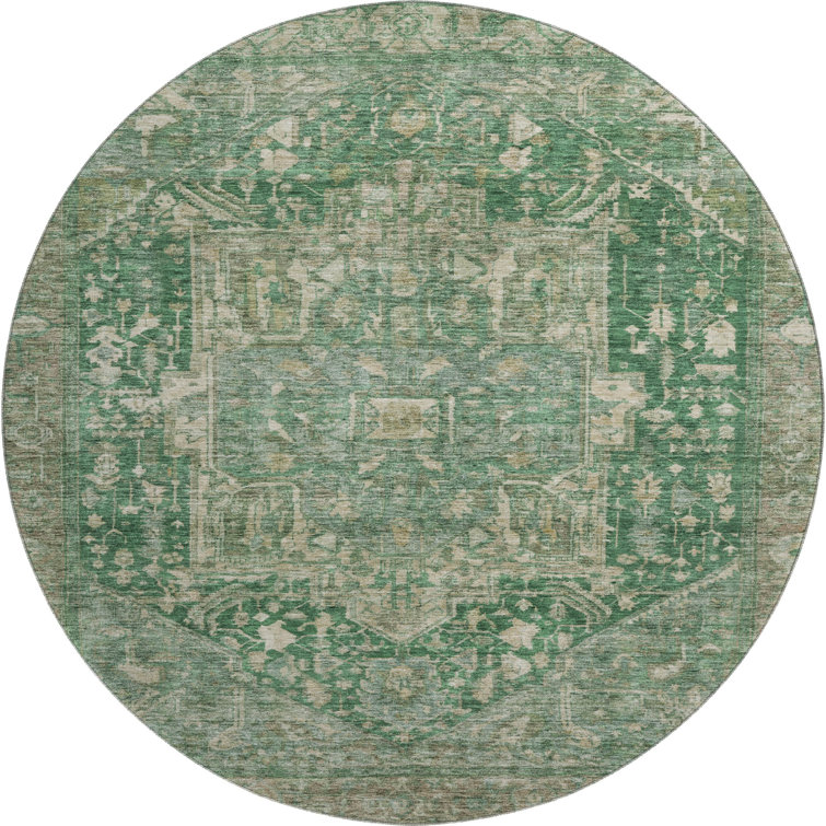 Premium Machine Washable Larock AMF1240 Medallion Rug