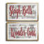 «Sleigh Bells», ensemble de 2 encadrements d'art textuel-1591153465-1591153464
